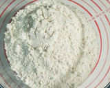 A picture of step 1 of No Knead Rustic Bread.