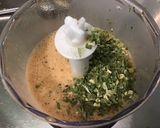 Une image de l'étape 5 de Sauce salade moutarde épices pêche.