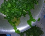 A picture of step 2 of Radish Greens(Mooli Bhaji) And Spinach Saag.