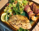 A picture of step 3 of Perfect Seasoned Tilapia for salad or veggie wraps.