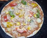 Corn, capsicum makhni pizza recipe step 3 photo