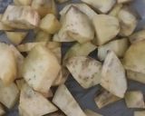 A picture of step 1 of Roasted potato and dates burfi.