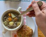 A picture of step 4 of Simple Leftover Lamb Chunky Soup.