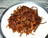 Hình bước làm 9 của món Khô Bò Xé Cay (Món Chay)