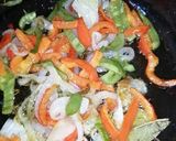 A picture of step 2 of Haddock Breyani.