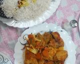 عکس مرحله 1 از دستور پلو و خورش بال مرغ
