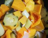 Foto del paso 2 de la receta Crema de calabaza, calabacín y puerro light