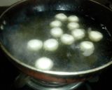 A picture of step 9 of Choco stuffed rasgulla.