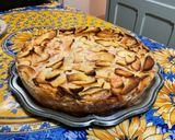 Une image de l'étape 13 de Flan aux pommes, pralines roses et lait fermenté.