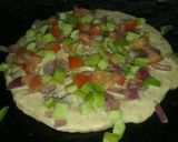 A picture of step 3 of Roti uttapam.