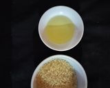 A picture of step 1 of Kushka pulao.