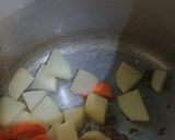 A picture of step 2 of Green Gram (moong daal vegetable khichdi) recipe 💚.
