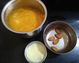 A picture of step 1 of Mango Kesari.