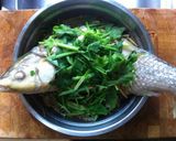รูปขั้นตอนการทำที่ 17 ของ ปลาตะโกกนึ่งรากโสม(Slow cooker)