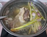 Hình bước làm 2 của món Mì chũ lứt với nạm bò hầm