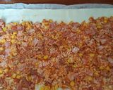 Hình bước làm 2 của món Pizza cuộn