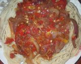 A picture of step 3 of Spaghetti with sauce.