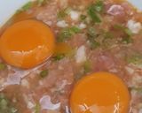 Hình bước làm 1 của món Trứng chưng thịt