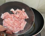 麻油松板豬炒飯的食譜步驟1照片