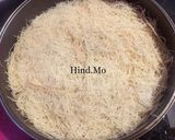 A picture of step 3 of Nut-Filled Kunafa.