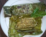 Foto langkah ke 5 dari resep Pepes ikan bilis/teri sungai #BikinRamadanBerkesan.