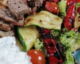 Lamb Souvlaki with grilled vegetables salad and tzatziki sauce recipe step 13 photo
