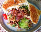 รูปขั้นตอนการทำที่ 11 ของ BLT English muffin natto