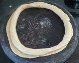 A picture of step 5 of Achari paratha.