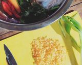Foto langkah ke 2 dari resep Pangsit Balado Pedas (isi daging dan sayur).