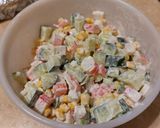 Majonézes surimi saláta recept fázis 2 fotója