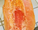A picture of step 1 of Papaya sweet pachadi.