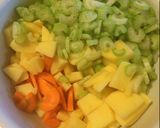 A picture of step 2 of Celery soup (zelerová polievka).