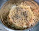 Une image de l'étape 5 de Gratin de pommes de terre aux harengs en conserve tomate et oignons.