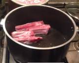 Pork rib soup with pickled mustard greens recipe step 3 photo