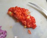 A picture of step 2 of Masala papad.