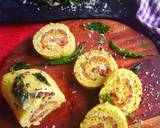 Shezwan Stuffed Dhokla Roll with garlic mayo recipe step 15 photo