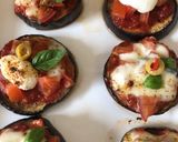 Une image de l'étape 5 de Pizzeta sur aubergines.