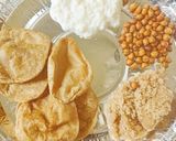 A picture of step 8 of Halwa, Poori, and Kheer.
