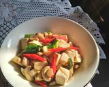 Foto langkah ke 3 dari resep Tumis Tahu Jamur.