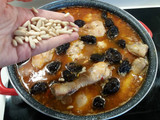 Pollo rustido a la catalana