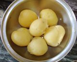 A picture of step 1 of Falahari chutney aloo.