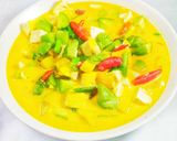 Foto langkah ke 9 dari resep Lodeh Labu Kentang Tahu.