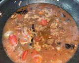 A picture of step 4 of Chicken Mole - with Chocolate.