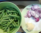 Foto langkah ke 2 dari resep Buncis tumis kemiri.