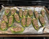 A picture of step 4 of Mushroom Stuffed Jalapeños.