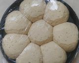 A picture of step 4 of Greek Pita bread.