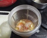 A picture of step 1 of Corn Paneer Korma.