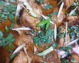 A picture of step 5 of Chicken Quorma.
