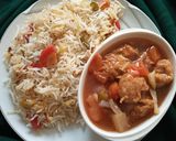 A picture of step 5 of Sweet and sour Chicken.