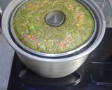Foto langkah ke 8 dari resep Bolu Pisang Pandan Kukus No Mixer.